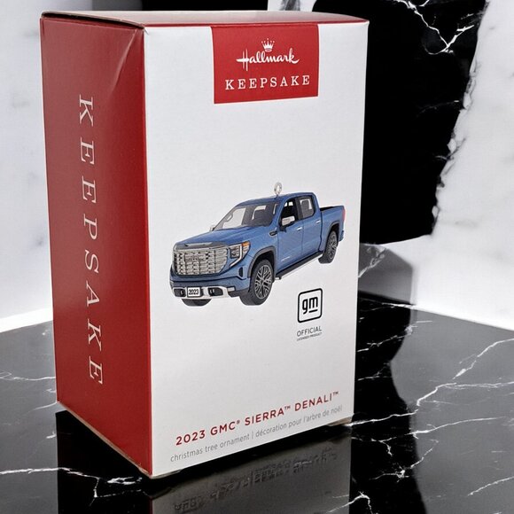 NEW 2024 Hallmark Keepsake 2023 GMC Sierra Denali Die-Cast Metal Truck Ornament - Picture 1 of 10